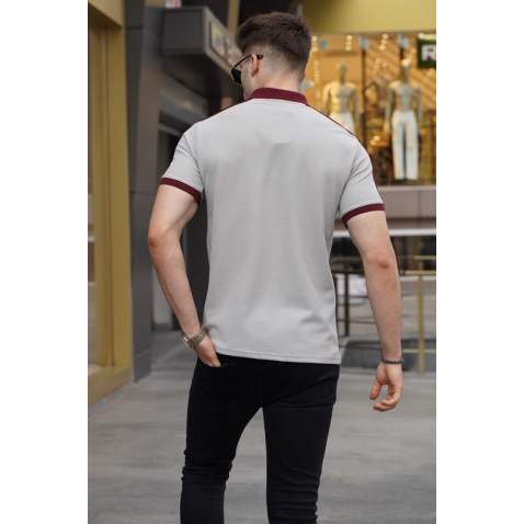 Dye Gray Polo T-Shirt 5888 - Boyalı gri