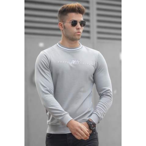 Madmext Men Dye Gray Knitted Sweater 5288 - Boyalı gri