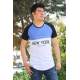 Madmext White Printed T-shirt for Men 3045 - Beyaz