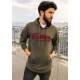 Madmext Men Khaki Hoodie Sweatshirt 2825 - Haki