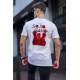 Madmext Men Printed White T-shirt 5383 - Beyaz