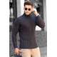 Madmext Black Anthracite Jumper with Roll Neck 4654 - Antrasit