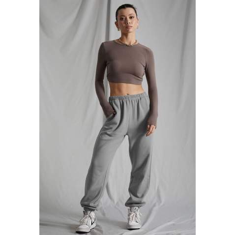 Women Dye Gray Oversize Sweatpants MG1235 - Boyalı gri