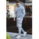 Madmext Grey Printed Tracksuit 44314224 - Gri