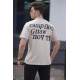 Madmext Men Printed Beige T-shirt 5263 - Bej