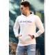 Madmext White Men's Hoodie 4771 - Ekru