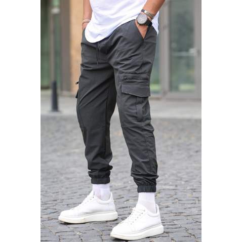 Smoke Gray Cargo Trousers 5477 - Füme