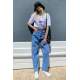 Mad Girls Blue Palazzo Jeans Mg1154 - Mavi