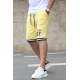 Madmext Men Regular Fit Yellow Shorts 5405 - Sarı