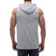 Sleeveless T-Shirt In Hooded Grey 2887 - Gri