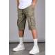 Khaki Capri Shorts with Cargo Pockets 5473 - Haki