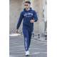 Madmext Men Printed Navy Blue Tracksuit 5283 - Lacivert