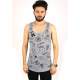 Madmext Men Printed Gray Tank Top 2319 - Gri