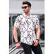 Madmext Men Designed White Shirt 5538 - Beyaz