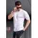 Madmext Men White T-Shirt 5683 - Beyaz