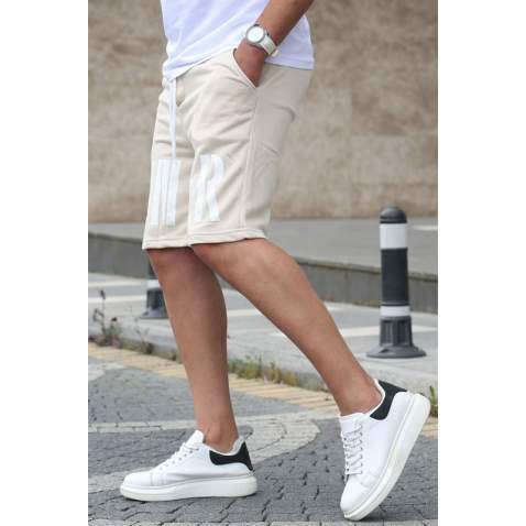 Madmext Men Regular Fit Beige Shorts 4843 - Bej