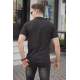 Madmext Men Knitwear Black Polo T-shirt 5212 - Siyah