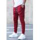 Madmext Men Printed Maroon Sweatpants 2711 - Bordo