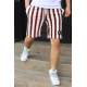 Madmext Black Striped Capri for Men 2915 - Siyah