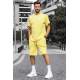 Madmext Men Oversize Yellow Shorts Set 5391 - Sarı