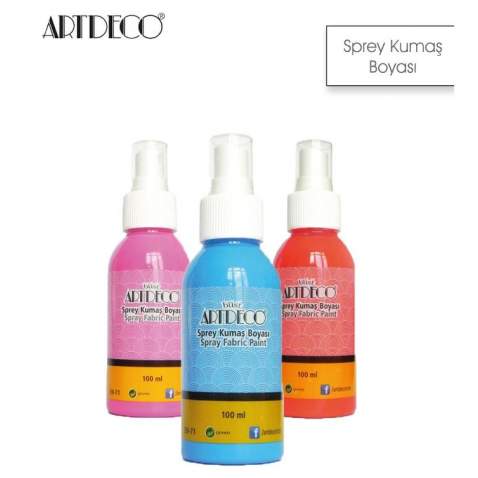 ARTDECO SPREY KUMAŞ BOYASI 100 ML. 14 FARKLI RENK ÜCRETSİZ KARGO