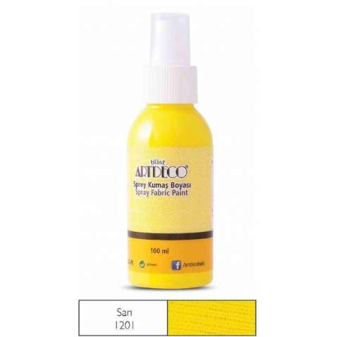 ARTDECO SPREY KUMAŞ BOYASI SARI 1201 100 ML ÜCRETSİZ KARGO