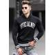 Madmext Men Black Hoodie Sweatshirt 5287 - Siyah