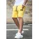 Madmext Yellow Zipper Detailed Shorts 4226 - Sarı