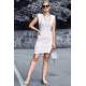 Mad Girls White Shoulder Pad Dress MG443 - Beyaz