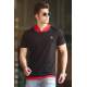 Madmext Black Basic T-shirt with Hood for Men 4554 - Siyah