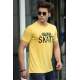 Madmext Yellow Printed T-shirt for Men 4548 - Sarı