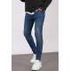 Madmext Men Skin Fit Navy Blue Jeans 5712 - Lacivert