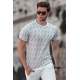 Madmext White Oversize T-shirt for Men 5119 - Beyaz