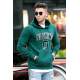 Madmext Green Printed Hoodie 4384 - Yeşil