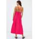 Women Fuchsia Long Dress - Fuşya