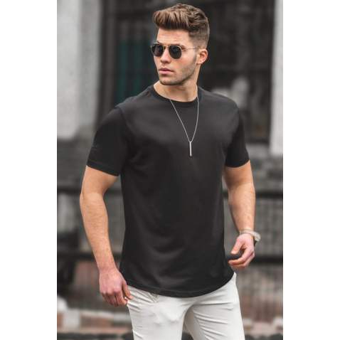 Madmext Men Black T-shirt 4951 - Siyah