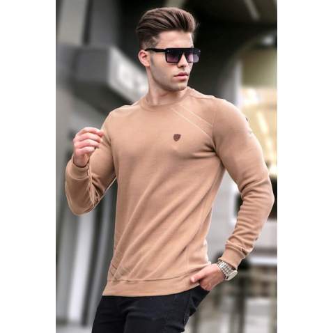 Brown Basic Knitwear Sweater 5965 - Bisküvi