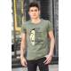 Madmext Khaki Printed T-shirt for Men 4016 - Haki