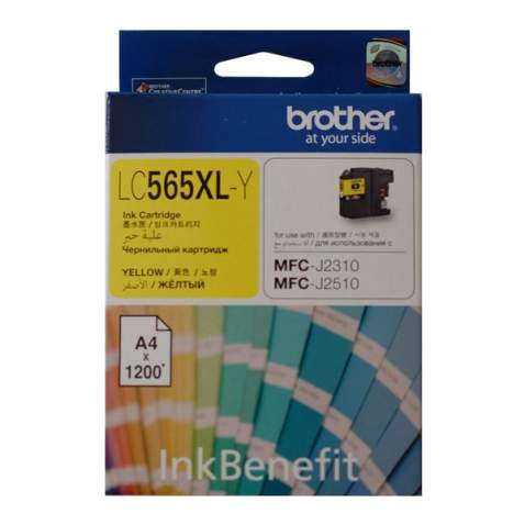 Brother LC565XL Y Orijinal Sarı Kartuş 1200 Sayfa MFC-J3520-J3720