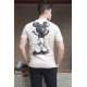 Madmext Men Printed Beige T-shirt 5275 - Bej