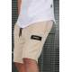 Men Beige Capri Shorts - Bej