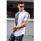 Madmext Men Printed White T-shirt 5398 - Beyaz