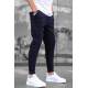 Madmext Men Elastic Bottom Navy Blue Sweatpants 4821 - Lacivert