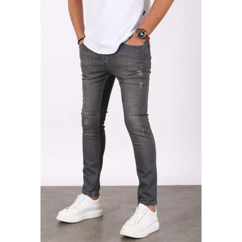 Madmext Dark Grey Slim Fit Jean Mdx9041 - Füme