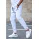 Madmext Light Gray Embroidered Sweatpants For Men 5434 - Karmelanj