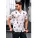 Madmext Men White Designed Shirt 5529 - Beyaz