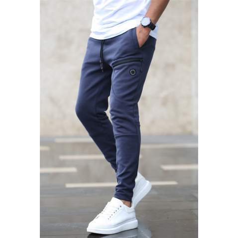 Madmext Men Basic Navy Blue Sweatpants 4207 - Lacivert