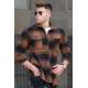 Madmext Men Plaid Camel Shirt 5508 - Camel