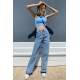 Mad Girls Blue Palazzo Jeans Mg1155 - Mavi