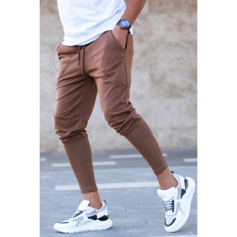 Madmext Brown Sweatpants For Men 5432 - Kahverengi